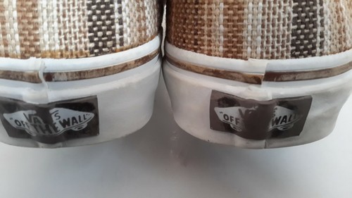 Vans Classic Slip On Woven Casual Shoes Men's 5.5/Women's 7 Rare Beige Pattern - Picture 7 of 12