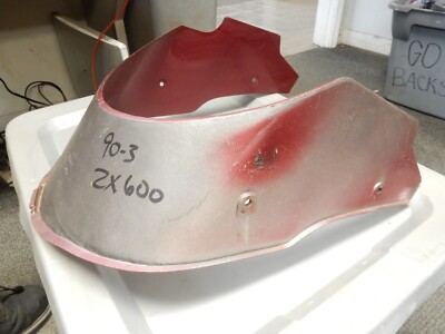 Kawasaki OEM Candy Wine Red Front Cowling 1992 ZX600 Ninja