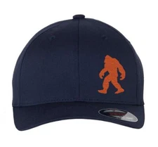 Bigfoot Sasquatch Embroidered Flexfit 6277 Athletic Baseball Fitted Hat Cap