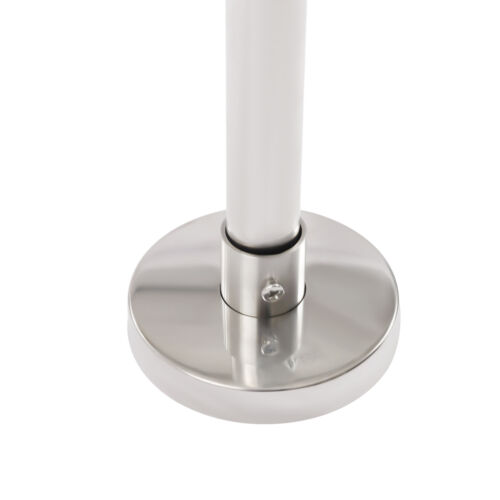 Corner Shower Curtain Rod Adjustable Stainless Steel Curved Shaped Rack Bathroom - Picture 10 of 15