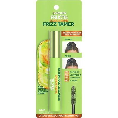Garnier Fructis Sleek & Shine Frizz Tamer Slicking Hair Serum Wand for Frizz