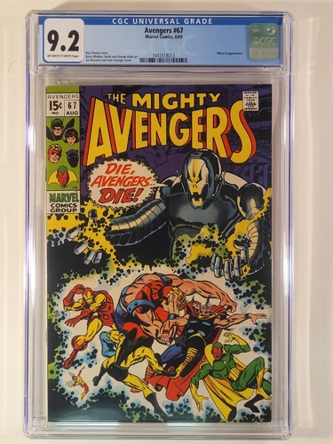 Avengers #67 CGC 9.2 1969 Marvel Comics Ultron 6 Barry Windsor Smith 