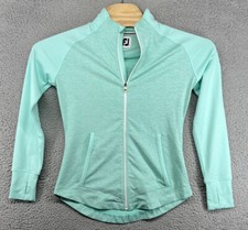 Footjoy FJ Women's Full Zip Lightweight Stretch Jacket Small S Charlotte GC EUC