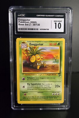 Pokémon TCG - EXEGGUTOR - 039/130 - UNLIMITED - WOTC BASE SET 2