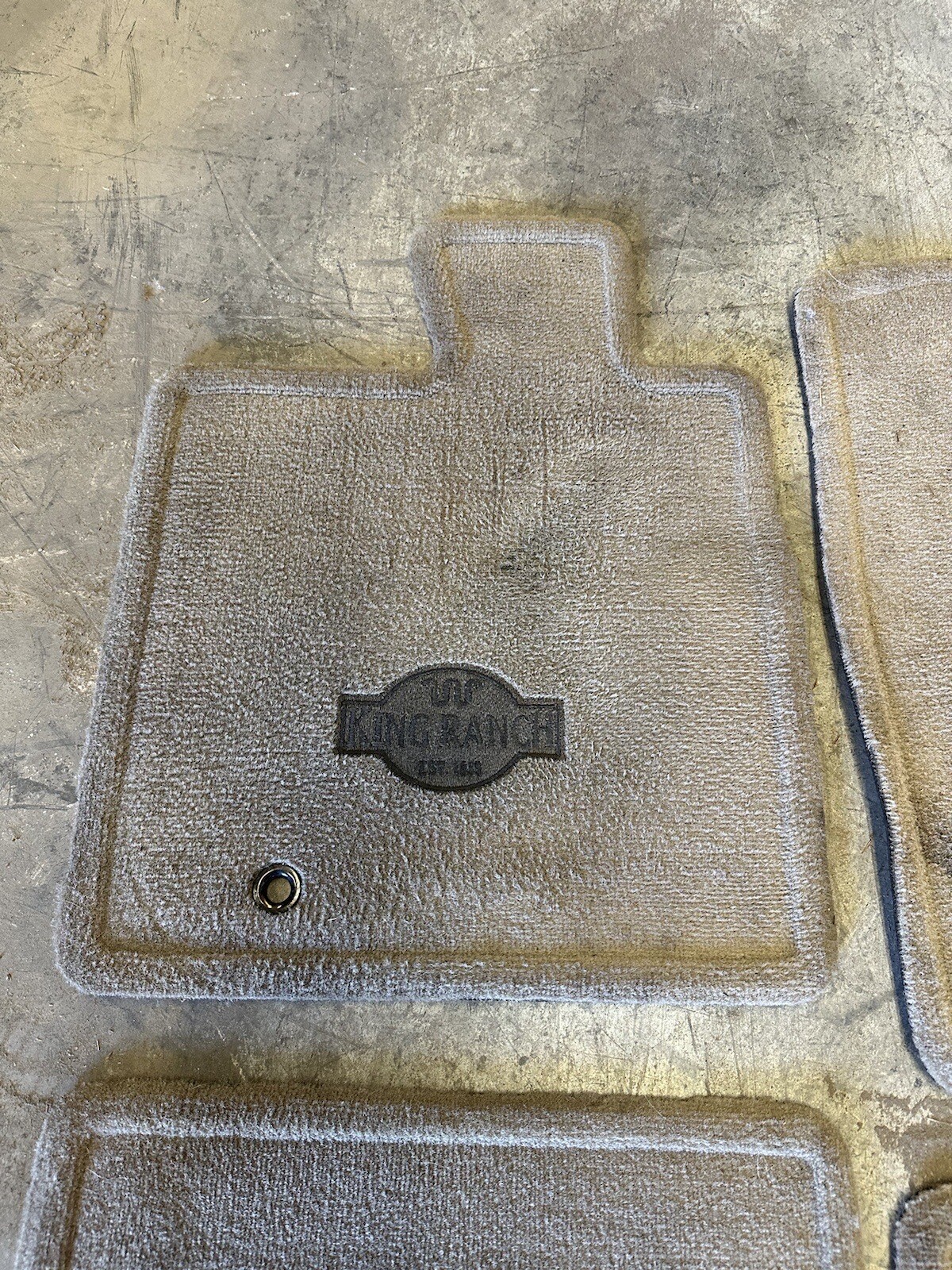 OEM Ford 2006 Ford F150 King Ranch Logo Tan Carpet Floor Mats SET USED