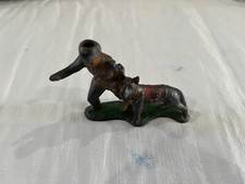 VINTAGE BARCLAY MANOIL SOLDIER DISPATCH WITH GERMAN SHEPHERD LEAD METAL FIGURE