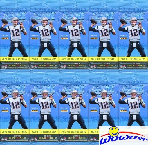 (10) 2020 Score Football JUMBO FAT Sealed PACK-400 Cards-60 RCS+30 RED PARALLELS