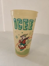 ICEE POLAR BEAR COLOR CHANGING FROZEN BEVERAGE PLASTIC CUP 20 OZ VINTAGE Damaged