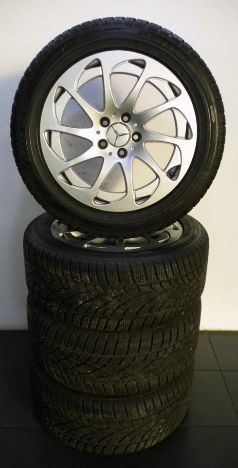 4 Winterreifen 255 45 R17 Mercedes SL Klasse W231 17" Alufelgen Winterräder - Bild 2 von 4