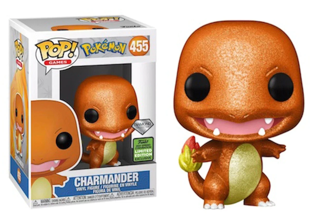 Pokemon Funko Pop Charmander 455 Diamond Shared Sticker