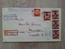 D. Besatzung 2.WK GG  R-Brief MiF - Radomysl Wielki &uuml;ber Debica