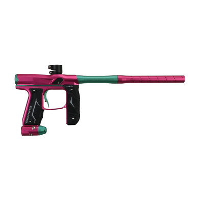Empire Axe 2.0 Redline Paintball Marker w/Halo Too Loader - Dust Hot Pink/Teal