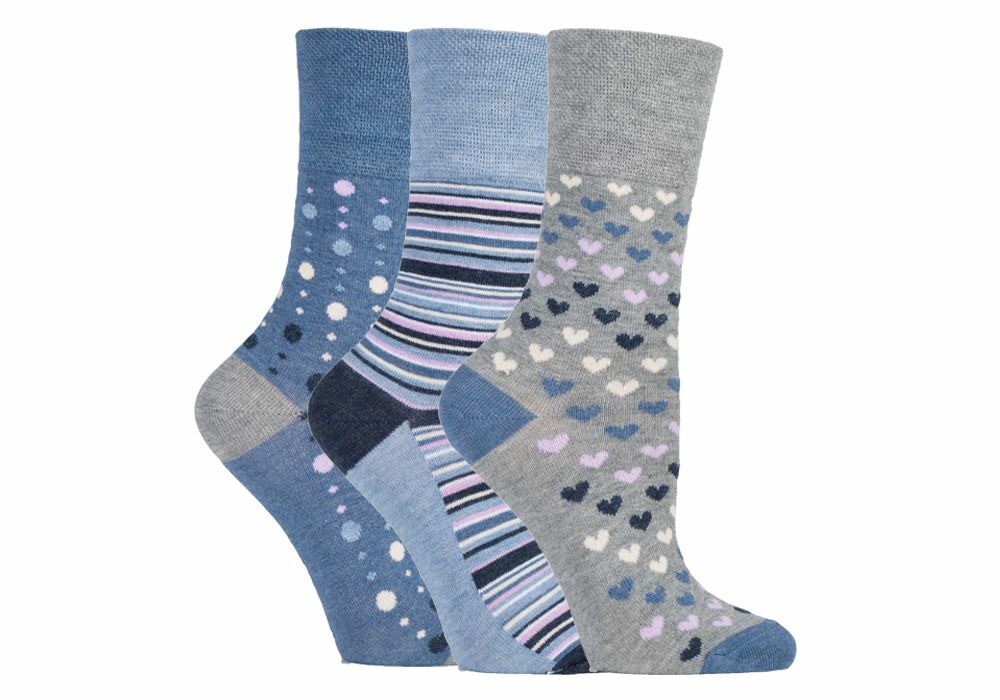 12 PAIRS BAMBOO BLEND LADIES GENTLE GRIP SOCKS eBay