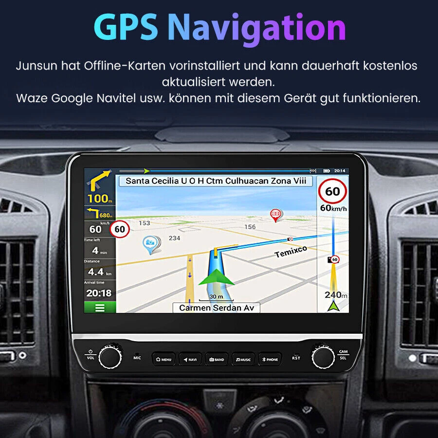 4+64GB Für Fiat Ducato 2006-2023 10.1" Android 13.0 Autoradio Navi Apple CarPlay - Bild 3 von 4