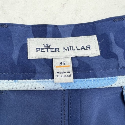 Peter Millar Shackleford Shorts Performance Hybrid Blau Camouflage Stretch Herren 35 - Bild 4 von 11