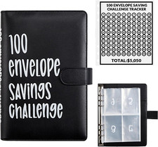 100 Envelopes Money Saving Challenge Binder, Save 5050 Dollars 100 Day Envelope