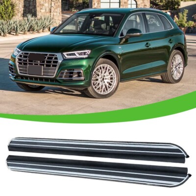 2 Stück Trittbrett Seitenschritt Nervenleiste für Audi Q5 2018-2024 Nerf Bar