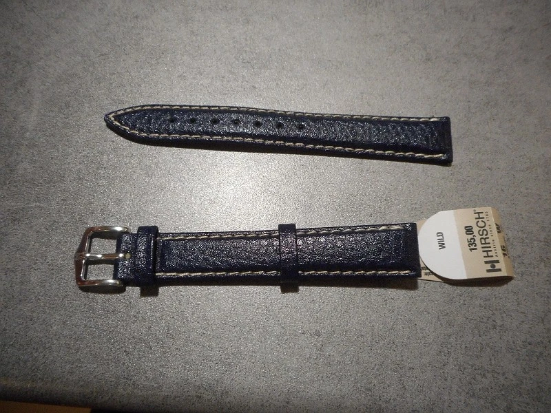 BRACELET DE MONTRE HIRSCH NEUF SUBMARINE TAILLE 16 MARRON N° 237B