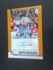 Rhys Hoskins 2023 TOPPS BIG LEAGUE BASEBALL ORANGE AUTO 12/25 Card #BLA-RH