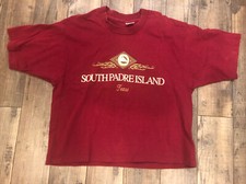 Vintage 1990s Fruit Of The Loom South Padre Island Texas Large Tshirt USA single
