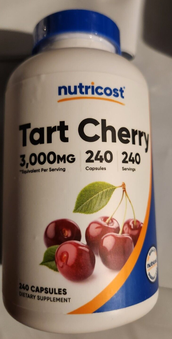 Экстракт терпкой вишни 3000 мг 240 вегетарианских капсул Nutricost