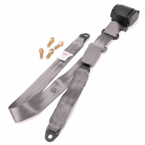 3-Point Safety Seat Belt Gray Seatbelt Strap Retractor Fits Toyota Corolla Hilux - Picture 9 of 10