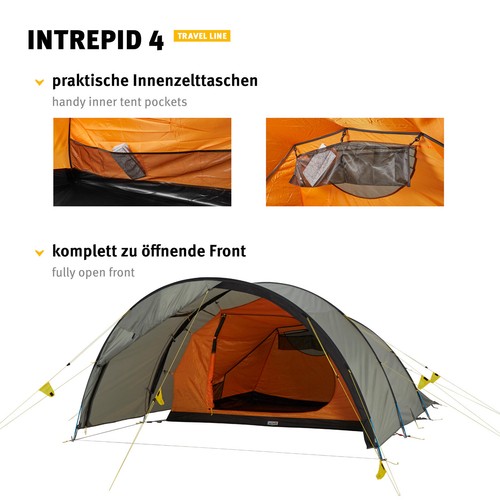 WECHSEL Tunnelzelt Intrepid 4 Personen Campingzelt Familienzelt Alu Leicht 4,9kg - Bild 6 von 9