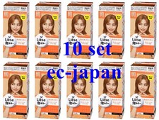 Kao LIESE Soft Creamy Bubble Foam Hair Color Dying Kit Coral Orange 10 set