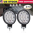 2 x 4.5'' Round LED Work Light Bar Flood Spot Pods Offroad Fog Driving ATV Truck