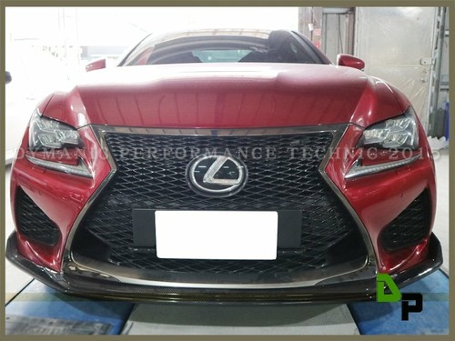 G Type Carbon Fiber Front Bumper Add-on Lip For 2015-2018 Lexus RC-F OInly - Picture 3 of 4