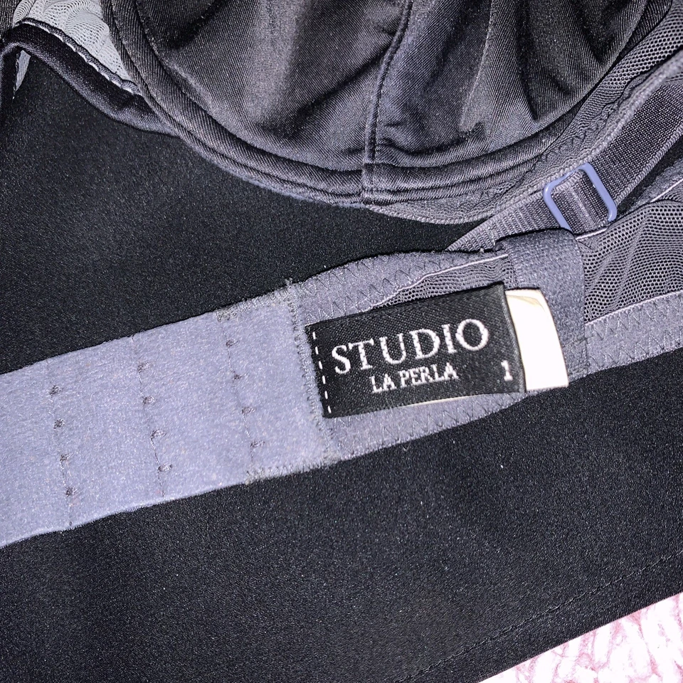 La Perla Studio Bra Unlined Underwire Size 32 Black Life Left - Image 2 of 4