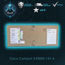 C9300X-12Y-A Catalyst 9300X 12x25G Fiber Ports, modular uplink Switch, 1 y warr