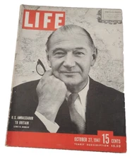 October 27, 1947 LIFE Magazine Old 40s adds ad ads FREE SHIPPING Oct 10 47 28 29