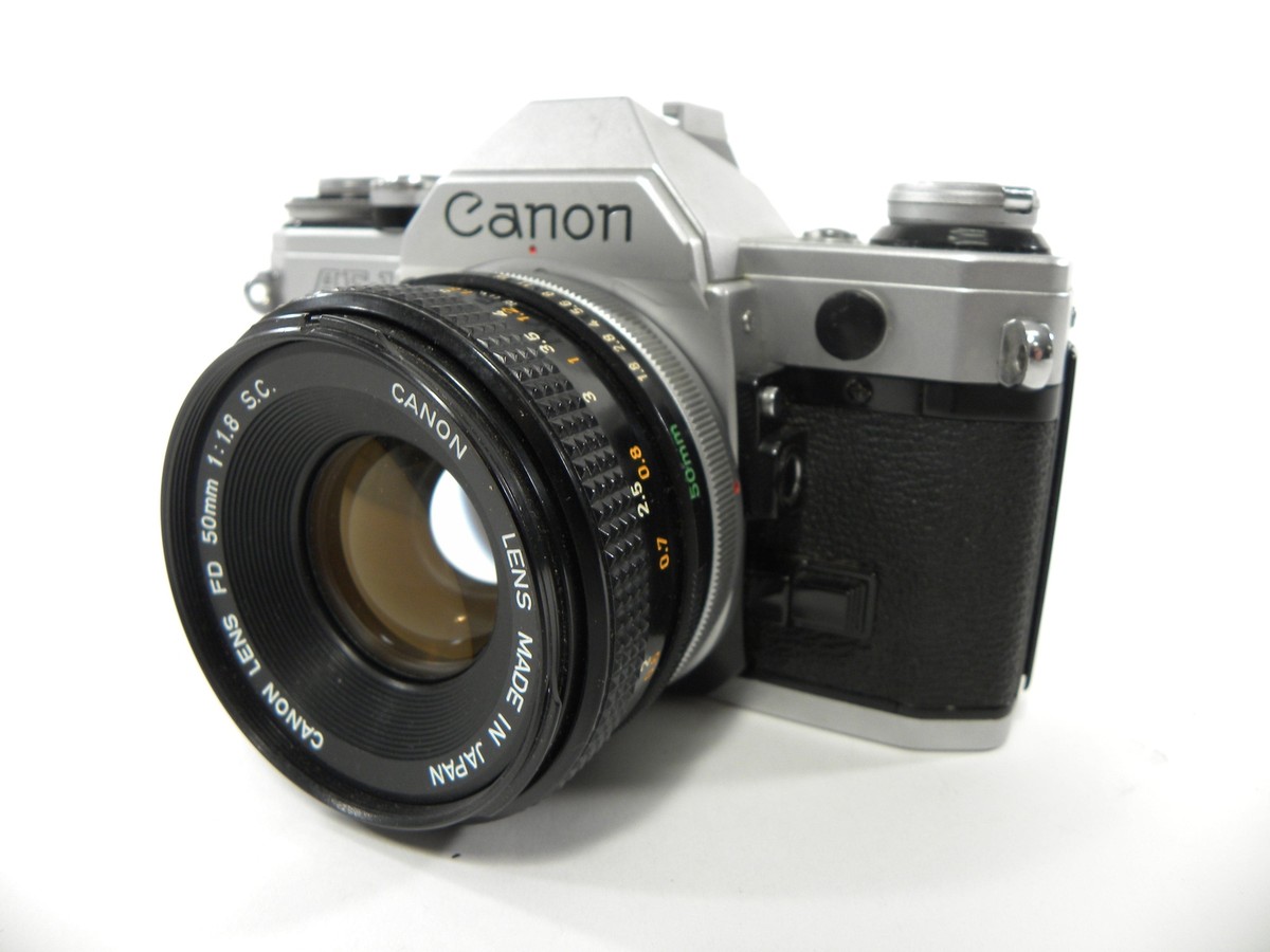 Canon AE-1 35mm SLR film camera w/ FD 50mm f1.8 S. C. lens | eBay