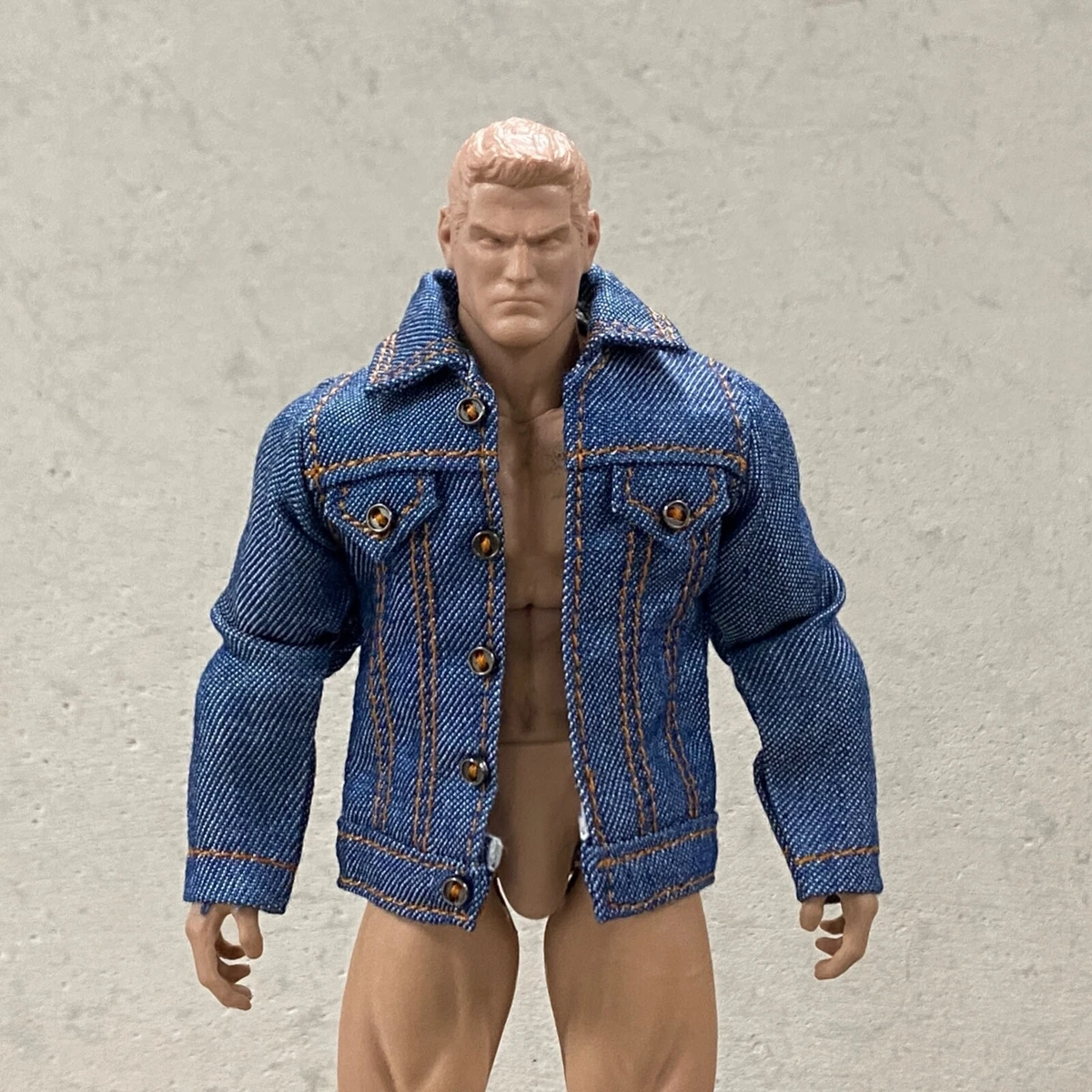 SU-DMJ-B: 1/12 Blue Denim Jacket for 6