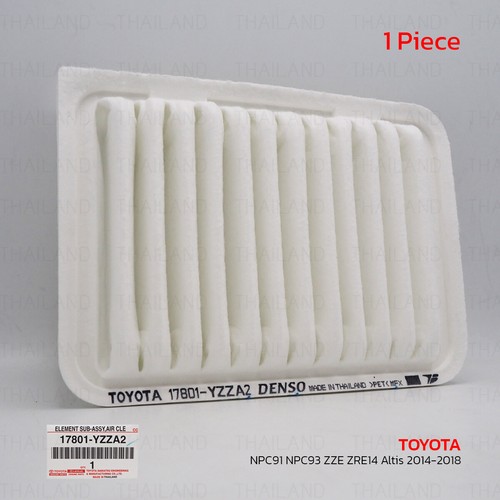Air Filter 17801-YZZA2 For Toyota Vios Yaris 08 - 13 Corolla Altis 2014 - 2018 - Picture 2 of 9