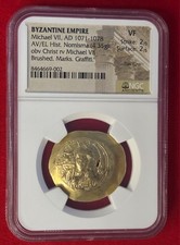 NGC VF Byzantine Gold Coin Michael VII Histamenon Nomisma AD 1071-1078 Ancient