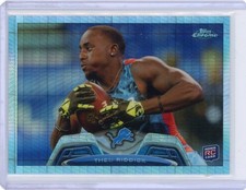 2013 TOPPS CHROME RC THEO RIDDICK PRISM REFRACTOR #93 DETROIT LIONS IRISH /260