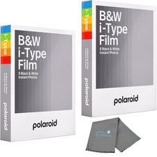 Polaroids Black White Instant Film, 2 Pack, 16 Photos, B W Film Works with ...