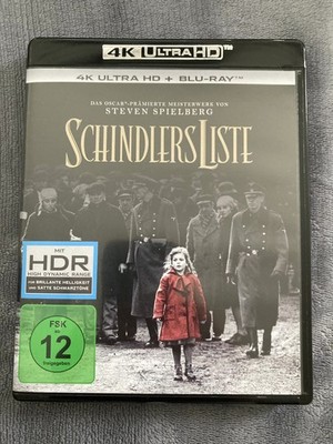 Schindlers Liste | 4K Ultra HD + 2x Blu-ray | 3 Disc-Set **NEUWERTIG**
