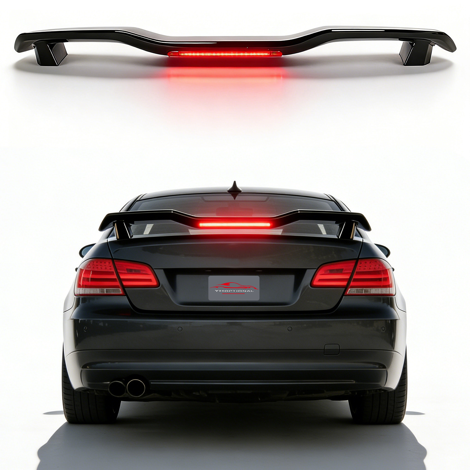 Gloss Black Rear Trunk Spoiler Lip Roof Tail Wing 53" For Ferrari 360 Modena