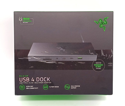Razer USB 4 Dock 14-Port Dual-Display Unterstützung - Schwarz RC21-02280100-R3EK