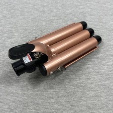 3 Barrel Curling Iron Wand LCD Display 25mm Hair Waver Temperature Adjustable US