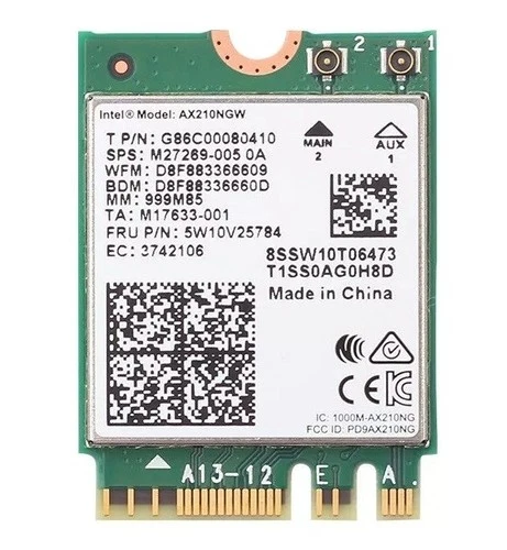 Intel WiFi 6E AX210 WiFi 6 AX200 M.2 NGFF 802.11AX Wireless WiFi Bluetooth Card