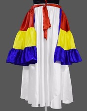 Tiered 3-Layer Half-Circle Skirt, Tribal Fusion Belly Dance Performance S44