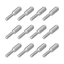 12Pcs M6x20mm to M10x20mm Double End Threaded Stud 304 Stainless Steel Rods