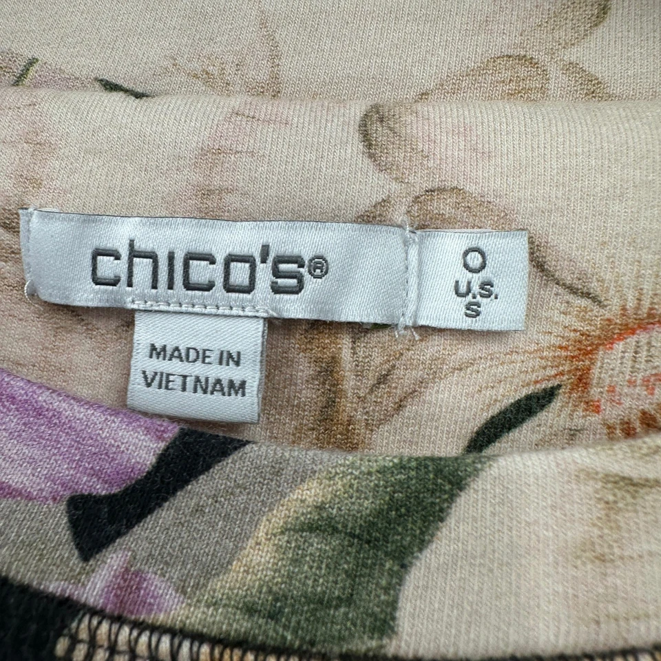 Top floral Chicos para mujer talla 0 US S Cottage Noir Moody romántico estampado botánico Foto 3 de 4