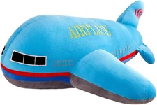 15.7" Airplane Plush Stuffed Aircraft Pillow Model Toy,Gifts for Boys Kids,Blue
