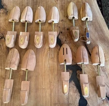 Lot Of 3 Pair Cedar Tree Forms & 5 Singles Medium Large