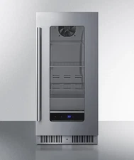 Summit 15" Stainless Steel Built-In Beverage Center - SDHG1533